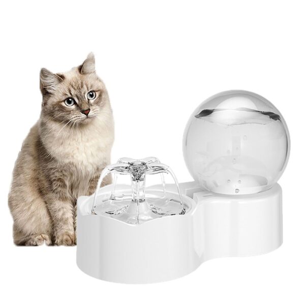 Automatic Cat Water Fountain With Faucet