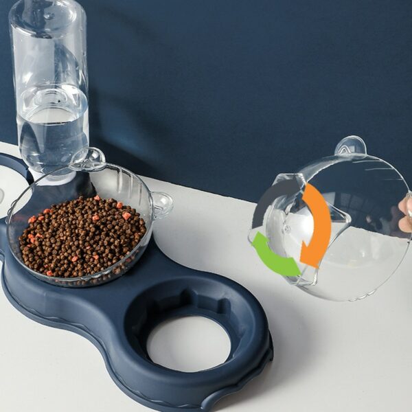 Pet Cat Bowl Automatic Feeder 3-in-1
